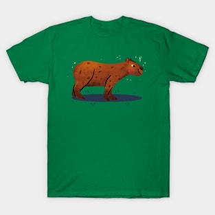 Capybara Painting Hand Drawn T-Shirt